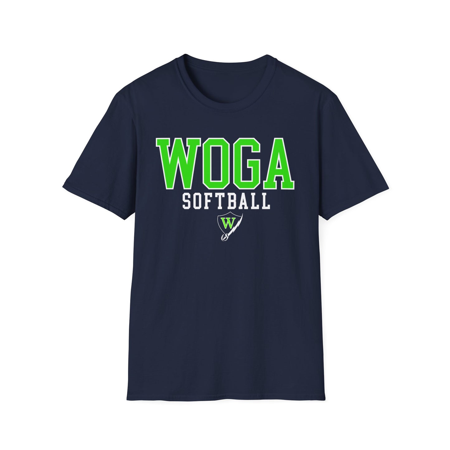 Adult WOGA Softball Navy Tee