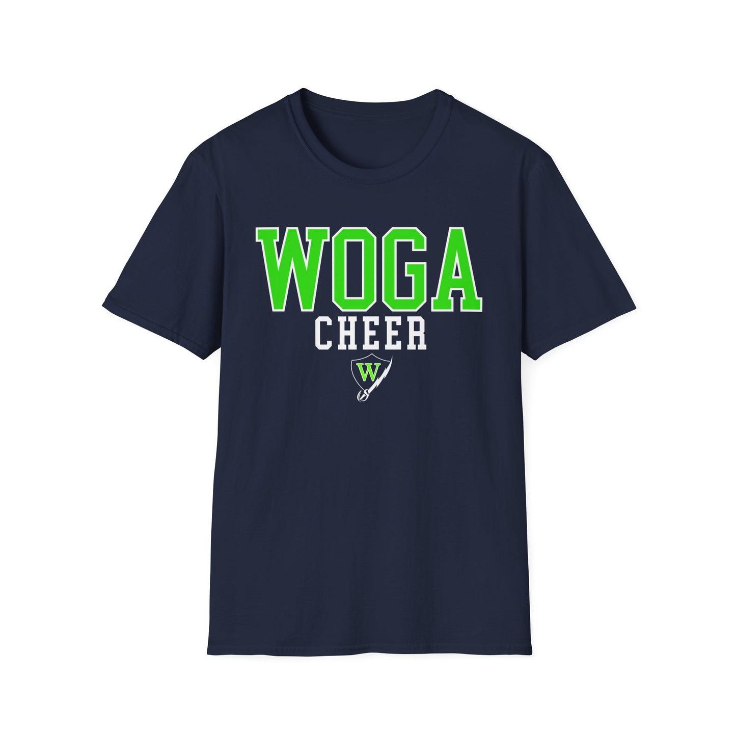 Adult WOGA Cheer Navy Tee