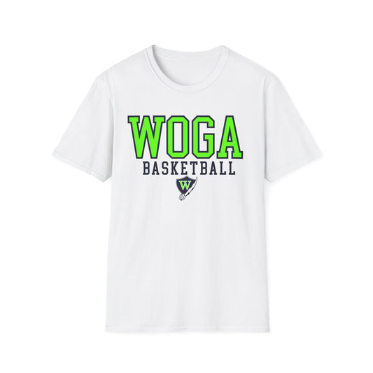 Adult WOGA Basketball White Tee